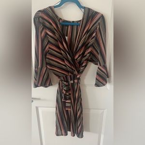 Belldini retro plus size belted dress